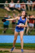 18 August 2018; Maeve Griffin of Aglish - Ballinameela, Co. Waterford competing in the Discus U16 & O14 Girls event during day one of the Aldi Community Games August Festival at the University of Limerick in Limerick. Photo by Sam Barnes/Sportsfile