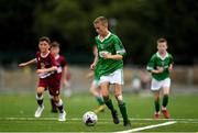 18 August 2018; Jamie Dorr of Clonguish, Co. Longford, competing in the Soccer Outdoor U12 Final event during day one of the Aldi Community Games August Festival at the University of Limerick in Limerick. Photo by Harry Murphy/Sportsfile