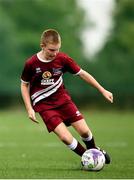 18 August 2018; Michael Fallon of Clarinbridge, Co. Galway competing in the Soccer Outdoor U12 Final event during day one of the Aldi Community Games August Festival at the University of Limerick in Limerick. Photo by Harry Murphy/Sportsfile