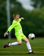 18 August 2018; Christopher Callanan of Clarinbridge, Galway competing in the Soccer Outdoor U12 event during day one of the Aldi Community Games August Festival at the University of Limerick in Limerick. Photo by Harry Murphy/Sportsfile