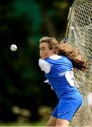 18 August 2018; Kaci Brazil of Clonea-Rathgormack, Waterford competing in the Long Puck U14 event during day one of the Aldi Community Games August Festival at the University of Limerick in Limerick. Photo by Harry Murphy/Sportsfile