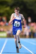 18 August 2018; Conor Smith of Cuchulainns, Co.Cavan, competing in the 1500m U16 & O14 Boys event during day one of the Aldi Community Games August Festival at the University of Limerick in Limerick. Photo by Sam Barnes/Sportsfile