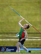 18 August 2018; Evan Mcateer of Bennekerry - Tinryland, Co Carlow, competing in the Javelin U14 event during day one of the Aldi Community Games August Festival at the University of Limerick in Limerick. Photo by Harry Murphy/Sportsfile