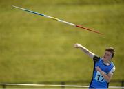 18 August 2018; James Byrne Dowman of Limekiln Templemanor, Co. Dublin, competing in the Javelin U14 event during day one of the Aldi Community Games August Festival at the University of Limerick in Limerick. Photo by Harry Murphy/Sportsfile