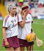 18 August 2018; Galway players Emma Helebert, left, and Sarah Dervan after the Liberty Insurance All-Ireland Senior Camogie Championship semi-final match between Galway and Kilkenny at Semple Stadium in Thurles, Tipperary. Photo by Matt Browne/Sportsfile