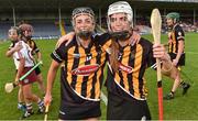 18 August 2018; Kilkenny players Anna Farrell, left, and Davina Tobin celebrate after the Liberty Insurance All-Ireland Senior Camogie Championship semi-final match between Galway and Kilkenny at Semple Stadium in Thurles, Tipperary. Photo by Matt Browne/Sportsfile