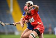 18 August 2018; Niamh McCarthy of Cork in action against Gemma Grace of Tipperary during the Liberty Insurance All-Ireland Senior Camogie Championship semi-final match between Cork and Tipperary at Semple Stadium in Thurles, Tipperary. Photo by Matt Browne/Sportsfile