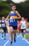 18 August 2018; Mark Davidson of Roscrea, Co.Tipperary, competing in the 800m U14 & O12 Boys event during day one of the Aldi Community Games August Festival at the University of Limerick in Limerick. Photo by Sam Barnes/Sportsfile