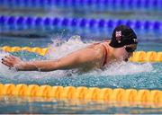 18 August 2018; Alice Tai of Great Britain on her way to winning the finals of the Women's 100m Butterfly S8 event during day six of the World Para Swimming Allianz European Championships at the Sport Ireland National Aquatic Centre in Blanchardstown, Dublin. Photo by David Fitzgerald/Sportsfile