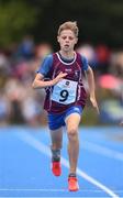 18 August 2018; Darragh Fahy of Bullaun-New Inn, Co. Galway, competing in the U12 Boys 100m event during day one of the Aldi Community Games August Festival at the University of Limerick in Limerick. Photo by Sam Barnes/Sportsfile
