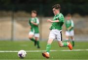 18 August 2018; Jack Combs, Co.Cavan, during the Soccer Outdoor U12 & O8 Boys event during day one of the Aldi Community Games August Festival at the University of Limerick in Limerick. Photo by Sam Barnes/Sportsfile