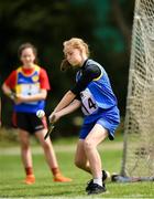 18 August 2018; Ciara Connnolly of Aughrim - Annacurra, Co. Wicklow competing in the Long Puck U14 event during day one of the Aldi Community Games August Festival at the University of Limerick in Limerick. Photo by Harry Murphy/Sportsfile