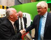 17 August 2018; Denis O'Brien meets Johnny Walsh of Ballinasloe Town AFC at the FAI Delegates Dinner & FAI Communications Awards at the Rochestown Park Hotel in Cork. Photo by Stephen McCarthy/Sportsfile
