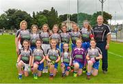 18 August 2018; The St Farnans/St Patricks team from Templeboy Sligo who took part in the half time mini games during the 2018 TG4 All-Ireland Ladies Intermediate Football Championship semi-final match between Sligo and Tyrone at Fr. Tierney Park in Donegal. Photo by Oliver McVeigh/Sportsfile