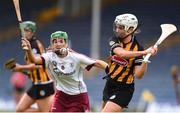 18 August 2018; Catherine Foley of Kilkenny in action against Ann-Marie Starr of Galway during the Liberty Insurance All-Ireland Senior Camogie Championship semi-final match between Galway and Kilkenny at Semple Stadium in Thurles, Tipperary. Photo by Matt Browne/Sportsfile