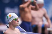 19 August 2018; Patrick Flanagan of Ireland prior to competing in the Men's 100m Freestyle heat during day seven of the World Para Swimming Allianz European Championships at the Sport Ireland National Aquatic Centre in Blanchardstown, Dublin. Photo by David Fitzgerald/Sportsfile