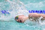 19 August 2018; Patrick Flanagan of Ireland competing in the Men's 100m Freestyle heat during day seven of the World Para Swimming Allianz European Championships at the Sport Ireland National Aquatic Centre in Blanchardstown, Dublin. Photo by David Fitzgerald/Sportsfile