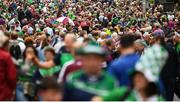 19 August 2018; Supporters arrive at Croke Park prior to the GAA Hurling All-Ireland Senior Championship Final match between Galway and Limerick at Croke Park in Dublin. Photo by Stephen McCarthy/Sportsfile