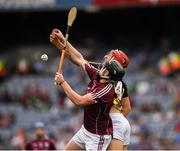 19 August 2018; Shane Jennings of Galway in action against Jack Morrissey of Kilkenny during the Electric Ireland GAA Hurling All-Ireland Minor Championship Final match between Kilkenny and Galway at Croke Park in Dublin. Photo by Ray McManus/Sportsfile