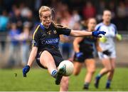 19 August 2018; Aisling McCarthy of Tipperary scores a point during the 2018 TG4 All-Ireland Ladies Senior Football Championship relegation play-off match between Cavan and Galway at Dolan Park in Cavan. Photo by Oliver McVeigh/Sportsfile