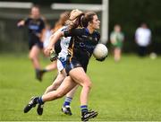 19 August 2018; Rosin Howard of Tipperary in action against Laura Fitzpatrick of Cavan during the 2018 TG4 All-Ireland Ladies Senior Football Championship relegation play-off match between Cavan and Galway at Dolan Park in Cavan. Photo by Oliver McVeigh/Sportsfile