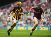 19 August 2018; Killian Hogan of Kilkenny in action against Shane Jennings of Galway during the Electric Ireland GAA Hurling All-Ireland Minor Championship Final match between Kilkenny and Galway at Croke Park in Dublin. Photo by Piaras Ó Mídheach/Sportsfile