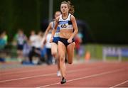 19 August 2018; Ruby Millet, St Abbans A.C., Co Laois, on her way to winning the Premier Womens 200m event during the AAI National League Final at Tullamore Harriers Stadium in Offaly. Photo by Barry Cregg/Sportsfile