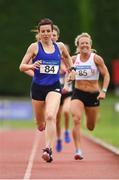 19 August 2018; Denise TOner, County Monaghan, leads the field home to win the Divison 1 Womens 800m event during the AAI National League Final at Tullamore Harriers Stadium in Offaly. Photo by Barry Cregg/Sportsfile