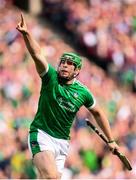 19 August 2018; Shane Dowling of Limerick celebrates after scoring his side's third goal during the GAA Hurling All-Ireland Senior Championship Final match between Galway and Limerick at Croke Park in Dublin. Photo by Stephen McCarthy/Sportsfile