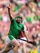 19 August 2018; Shane Dowling of Limerick celebrates after scoring his side's third goal during the GAA Hurling All-Ireland Senior Championship Final match between Galway and Limerick at Croke Park in Dublin. Photo by Stephen McCarthy/Sportsfile