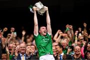 19 August 2018; Limerick captain Declan Hannon lifts the Liam MacCarthy Cup following the GAA Hurling All-Ireland Senior Championship Final match between Galway and Limerick at Croke Park in Dublin. Photo by Stephen McCarthy/Sportsfile