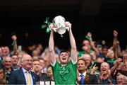 19 August 2018; Declan Hannon of Limerick lifts the Liam MacCarthy Cup following the GAA Hurling All-Ireland Senior Championship Final match between Galway and Limerick at Croke Park in Dublin. Photo by Stephen McCarthy/Sportsfile