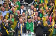 19 August 2018; Limerick captain Declan Hannon lifts the Liam MacCarthy Cup following the GAA Hurling All-Ireland Senior Championship Final match between Galway and Limerick at Croke Park in Dublin. Photo by Brendan Moran/Sportsfile