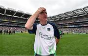 19 August 2018; Limerick manager John Kiely celebrates following the GAA Hurling All-Ireland Senior Championship Final match between Galway and Limerick at Croke Park in Dublin. Photo by Seb Daly/Sportsfile