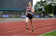 19 August 2018; Lydia Doyle, Galway County, on her way to win the Premier Womens 4x 400m Relay event during the AAI National League Final at Tullamore Harriers Stadium in Offaly. Photo by Barry Cregg/Sportsfile