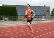 19 August 2018; ROb Bennett, Nenagh Olympic A.C., Tipperary, on his way to winning the Division 1 4x400m Relay event during the AAI National League Final at Tullamore Harriers Stadium in Offaly. Photo by Barry Cregg/Sportsfile