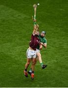 19 August 2018; Niall Burke of Galway in action against Richie McCarthy of Limerick during the GAA Hurling All-Ireland Senior Championship Final match between Galway and Limerick at Croke Park in Dublin. Photo by Daire Brennan/Sportsfile