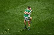 19 August 2018; Richie English, left, and Nickie Quaid of Limerick celebrate after the GAA Hurling All-Ireland Senior Championship Final match between Galway and Limerick at Croke Park in Dublin. Photo by Daire Brennan/Sportsfile