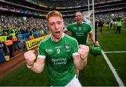 19 August 2018; Cian Lynch, left, and Shane Dowling of Limerick celebrate following the GAA Hurling All-Ireland Senior Championship Final between Galway and Limerick at Croke Park in Dublin. Photo by Stephen McCarthy/Sportsfile