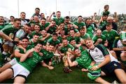 19 August 2018; Limerick players celebrate with the Liam MacCarthy Cup following the GAA Hurling All-Ireland Senior Championship Final between Galway and Limerick at Croke Park in Dublin. Photo by Stephen McCarthy/Sportsfile