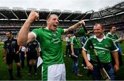 19 August 2018; Shane Dowling of Limerick celebrates following their victory in the GAA Hurling All-Ireland Senior Championship Final match between Galway and Limerick at Croke Park in Dublin.  Photo by Ramsey Cardy/Sportsfile
