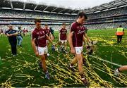 19 August 2018; Johnny Coen, left, and Joseph Cooney of Galway following their defeat in the GAA Hurling All-Ireland Senior Championship Final match between Galway and Limerick at Croke Park in Dublin.  Photo by Ramsey Cardy/Sportsfile