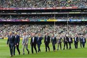 19 August 2018; Hurling heroes of the 1990s are honoured prior to the GAA Hurling All-Ireland Senior Championship Final match between Galway and Limerick at Croke Park in Dublin. Photo by Seb Daly/Sportsfile