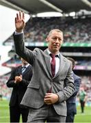 19 August 2018; Ciarán Carey of Limerick is honoured as part of the hurling heroes of the 1990s prior to the GAA Hurling All-Ireland Senior Championship Final match between Galway and Limerick at Croke Park in Dublin. Photo by Seb Daly/Sportsfile