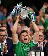 19 August 2018; Mike Casey of Limerick lifts the Liam MacCarthy Cup following the GAA Hurling All-Ireland Senior Championship Final match between Galway and Limerick at Croke Park in Dublin. Photo by Seb Daly/Sportsfile
