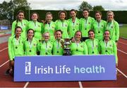 19 August 2018; The St. Abbans A.C. Womens team who won the Premier Womens competition during the AAI National League Final at Tullamore Harriers Stadium in Offaly. Photo by Barry Cregg/Sportsfile