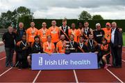 19 August 2018; The Clonliffe Harrier A.C. mens team who won the Premier Mens competition during the AAI National League Final at Tullamore Harriers Stadium in Offaly. Photo by Barry Cregg/Sportsfile