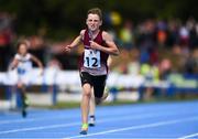 19 August 2018; Conor Liston of Gainstown, Co. Westmeath, on his way to winning the U12 & O10 Boys Relay event during day two of the Aldi Community Games August Festival at the University of Limerick in Limerick. Photo by Sam Barnes/Sportsfile