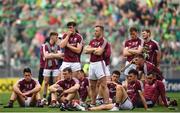 19 August 2018; Dejected Galway players following the GAA Hurling All-Ireland Senior Championship Final match between Galway and Limerick at Croke Park in Dublin.  Photo by Eóin Noonan/Sportsfile