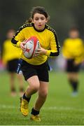 19 August 2018; Ailbhe O'Donovan of Rosses Point, Co. Sligo competing in the Rugby Tag U11 event during day two of the Aldi Community Games August Festival at the University of Limerick in Limerick. Photo by Harry Murphy/Sportsfile